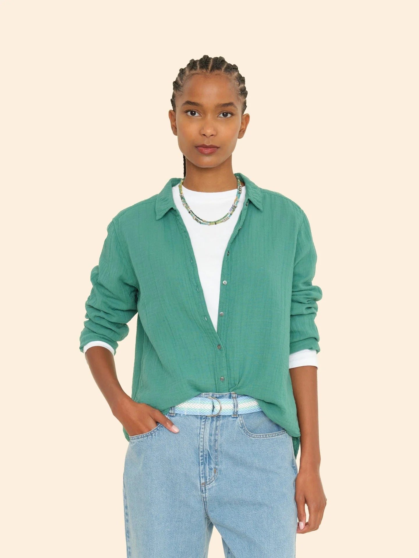 SCOUT SHIRT - BOTTLE GREEN